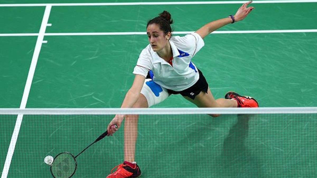  Clara Azurmendi, durante una competición.