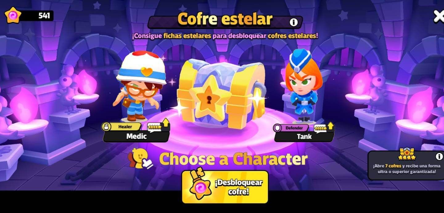  Un plus de suerte para los Cofres Estelares de Squad Busters: elegir personaje