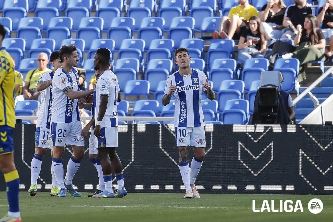  Dani Raba celebra su gol en Las Palmas-Leganés.