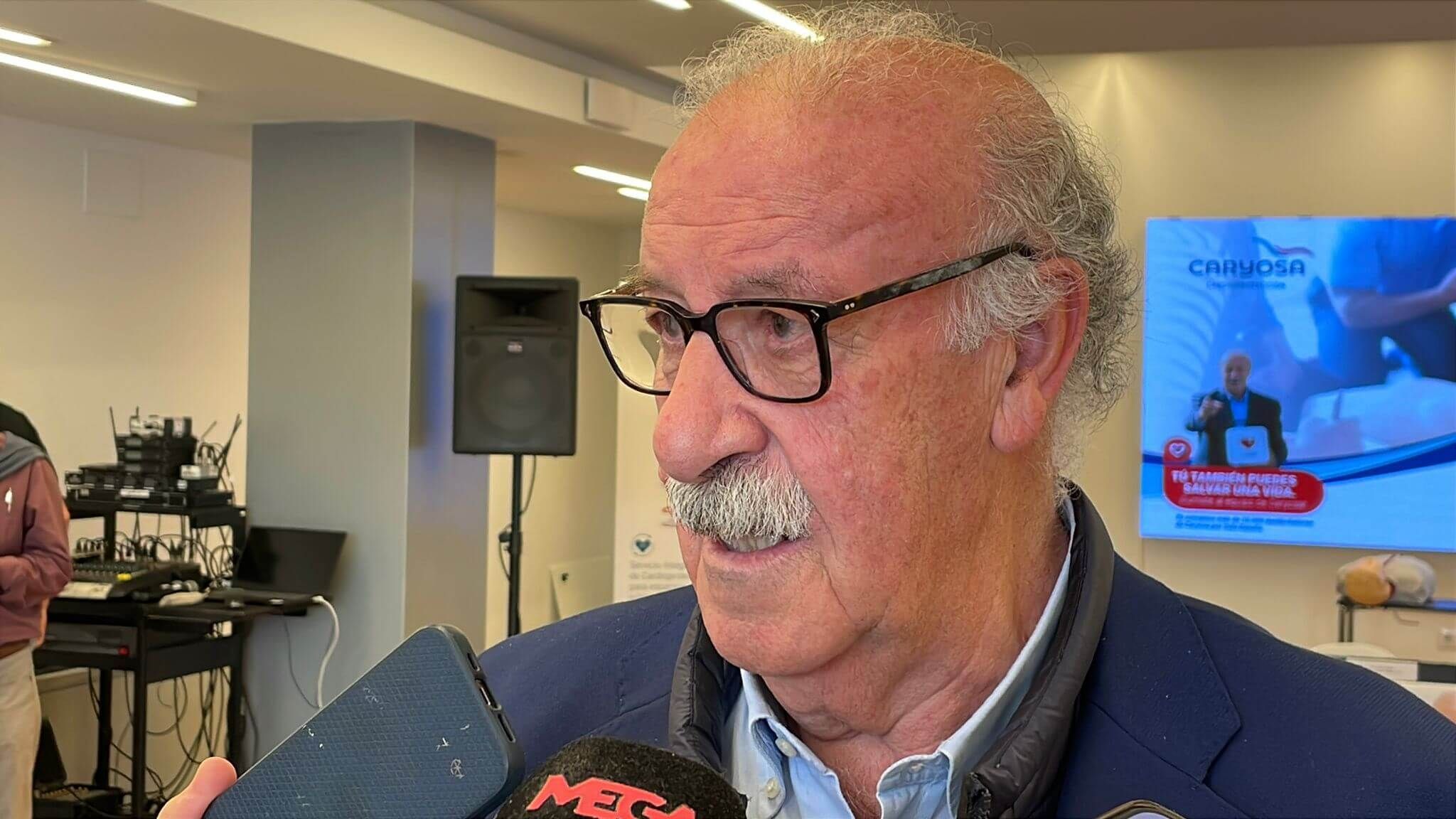 Vicente del Bosque, este lunes en Sevilla.