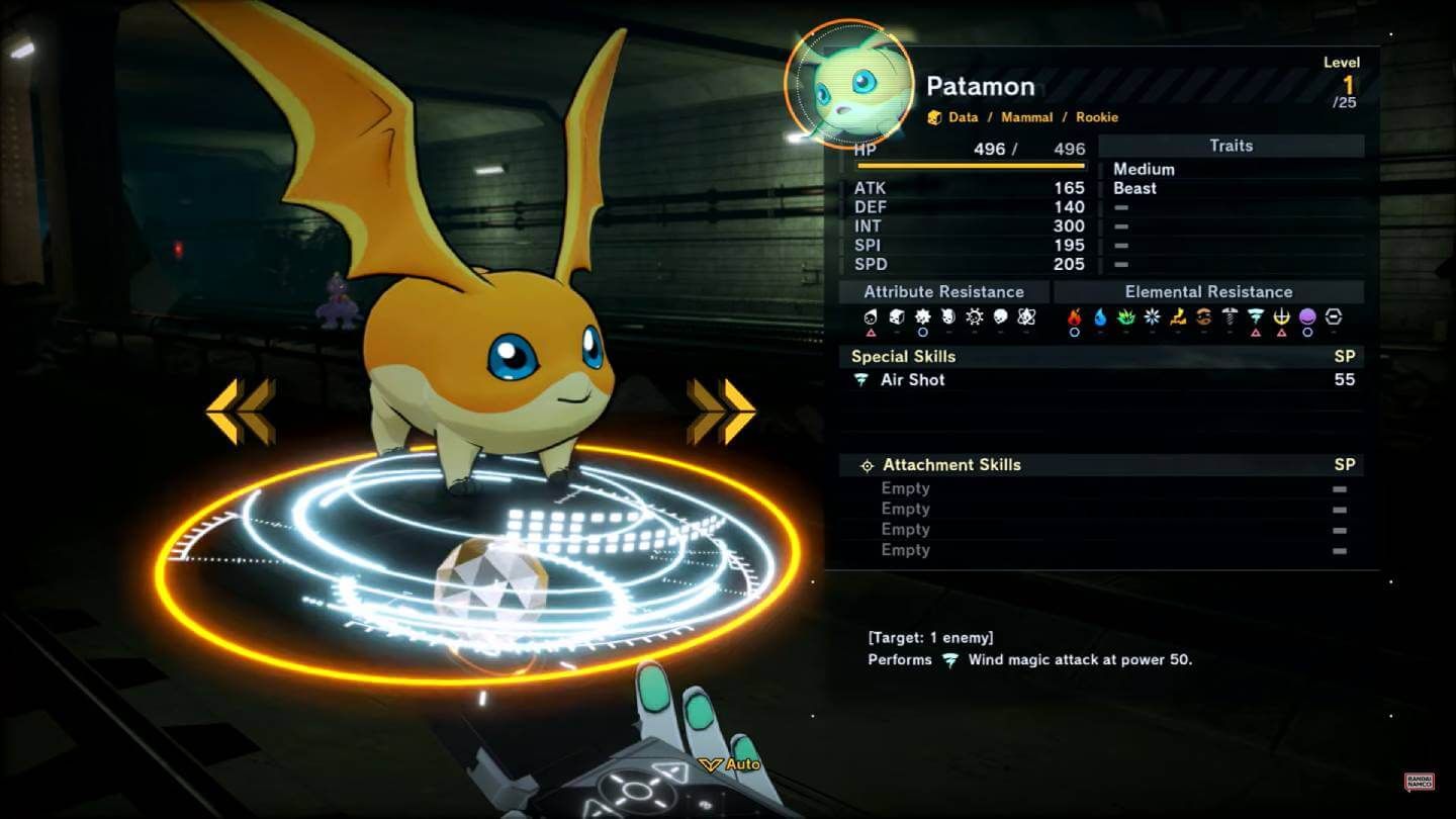  Patamon, uno de los iniciales de Digimon Story: Time Stranger