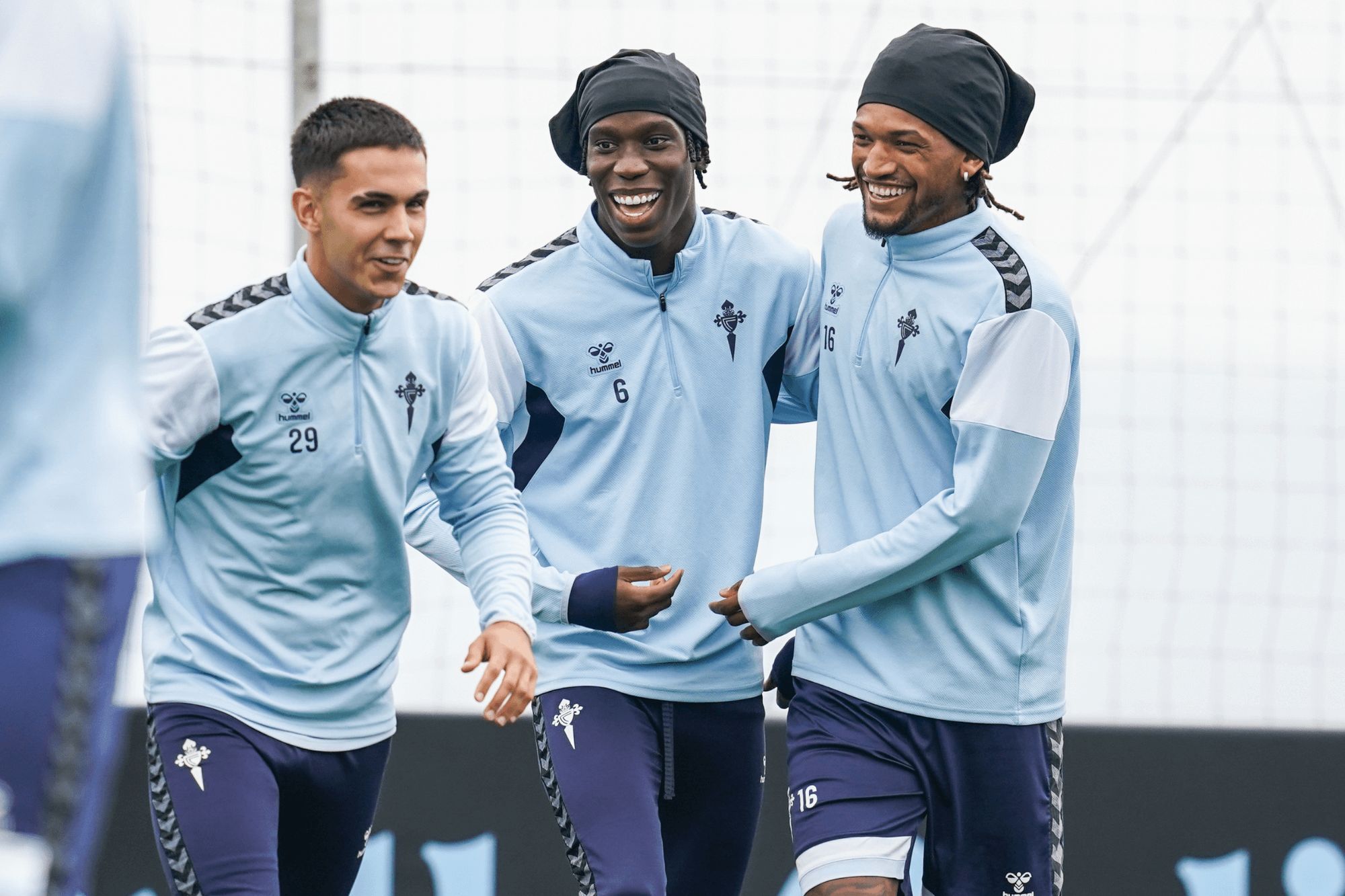 Hugo Sotelo, Ilaix Moriba y Jailson (Foto: RC Celta).