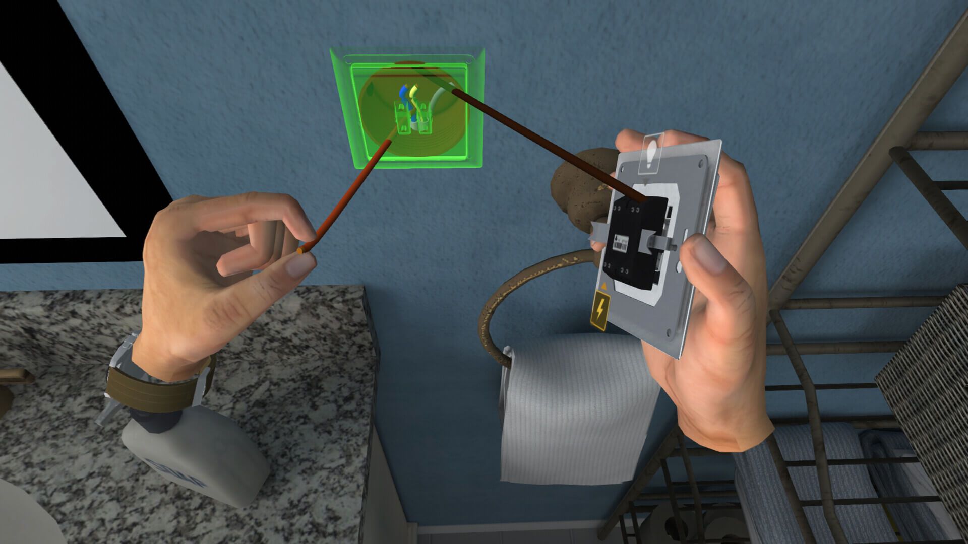  Electrician Simulator VR: aprende a cambiar un enchufe.