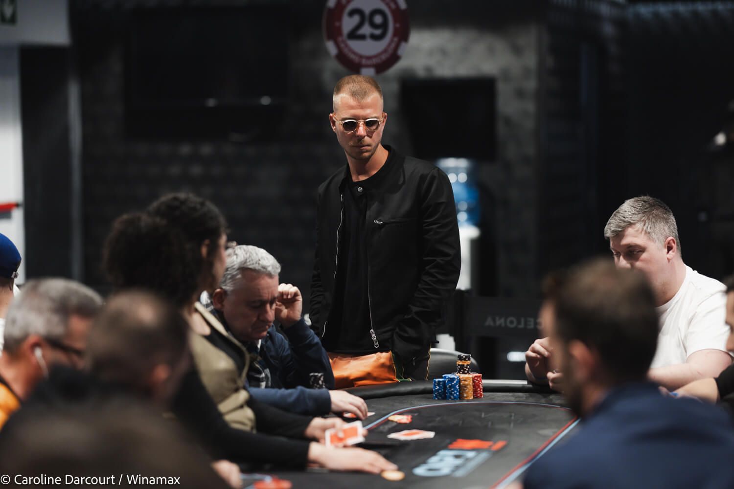  Eliot Granjon, con su pantalón naranja de boxeador