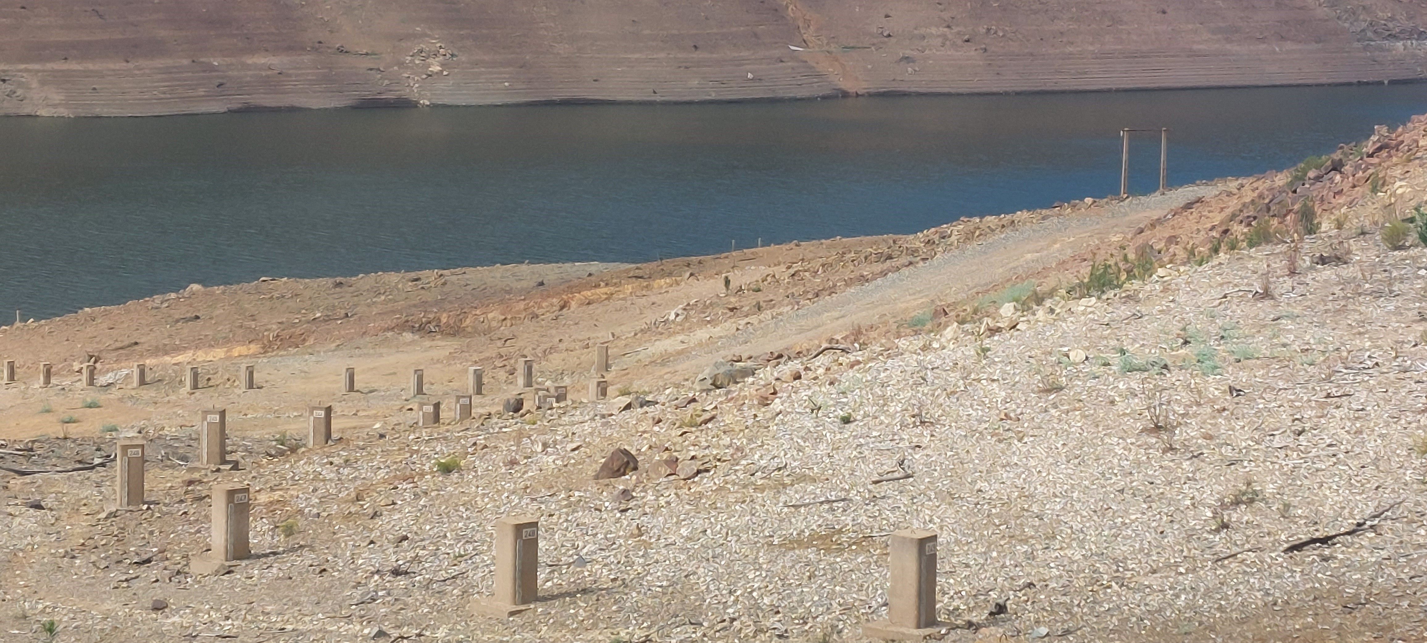 Embalse de Zufre, en la actualidad.