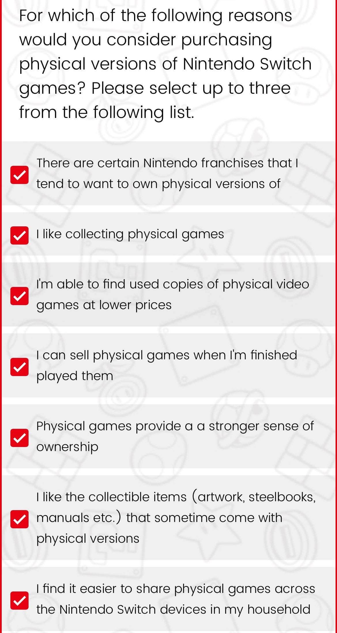  La encuesta de Nintendo sobre la preferencia de juegos físicos o digitales