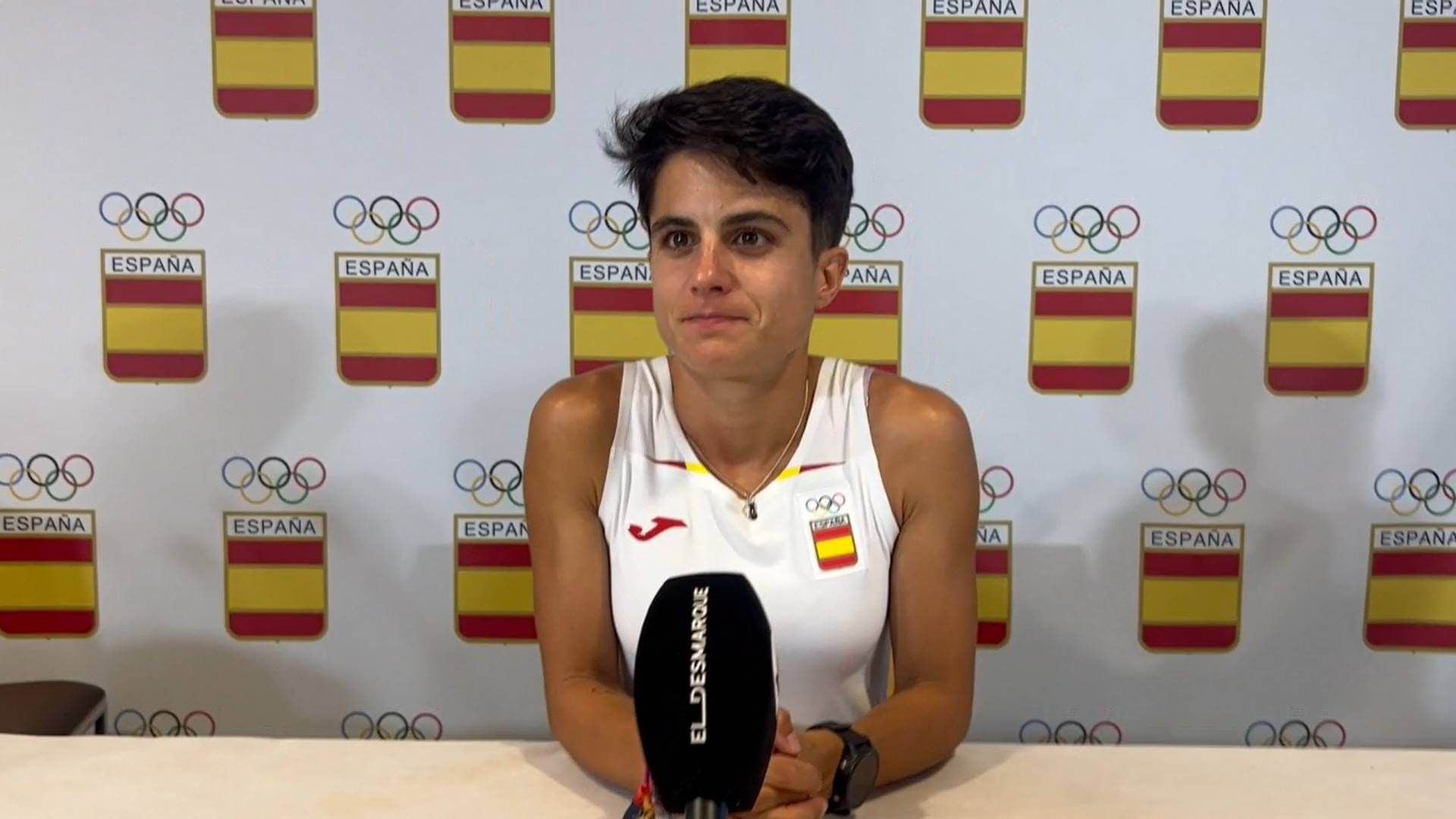  María Pérez, durante una entrevista con ElDesmarque