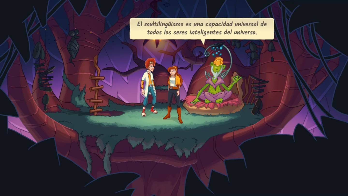 Un idioma 'extranjero' en Elroy and the Aliens