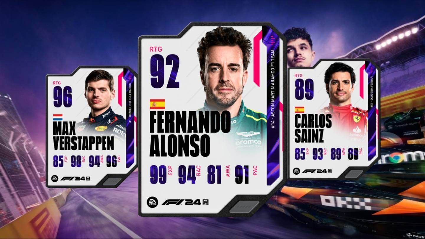  Verstappen, Alonso y Sainz, los tres mejores pilotos de F1 24