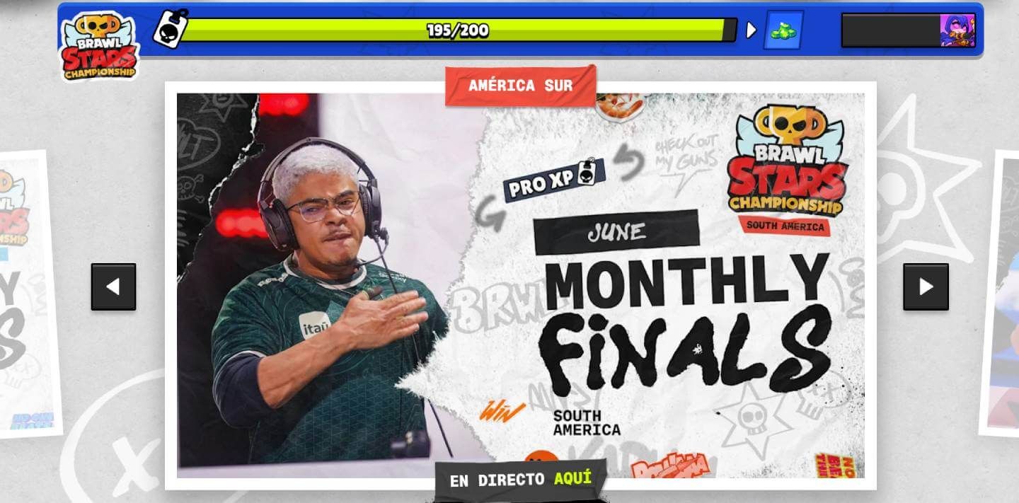  Las Finales Mensuales de junio de Brawl Stars en América Sur y Norteamérica
