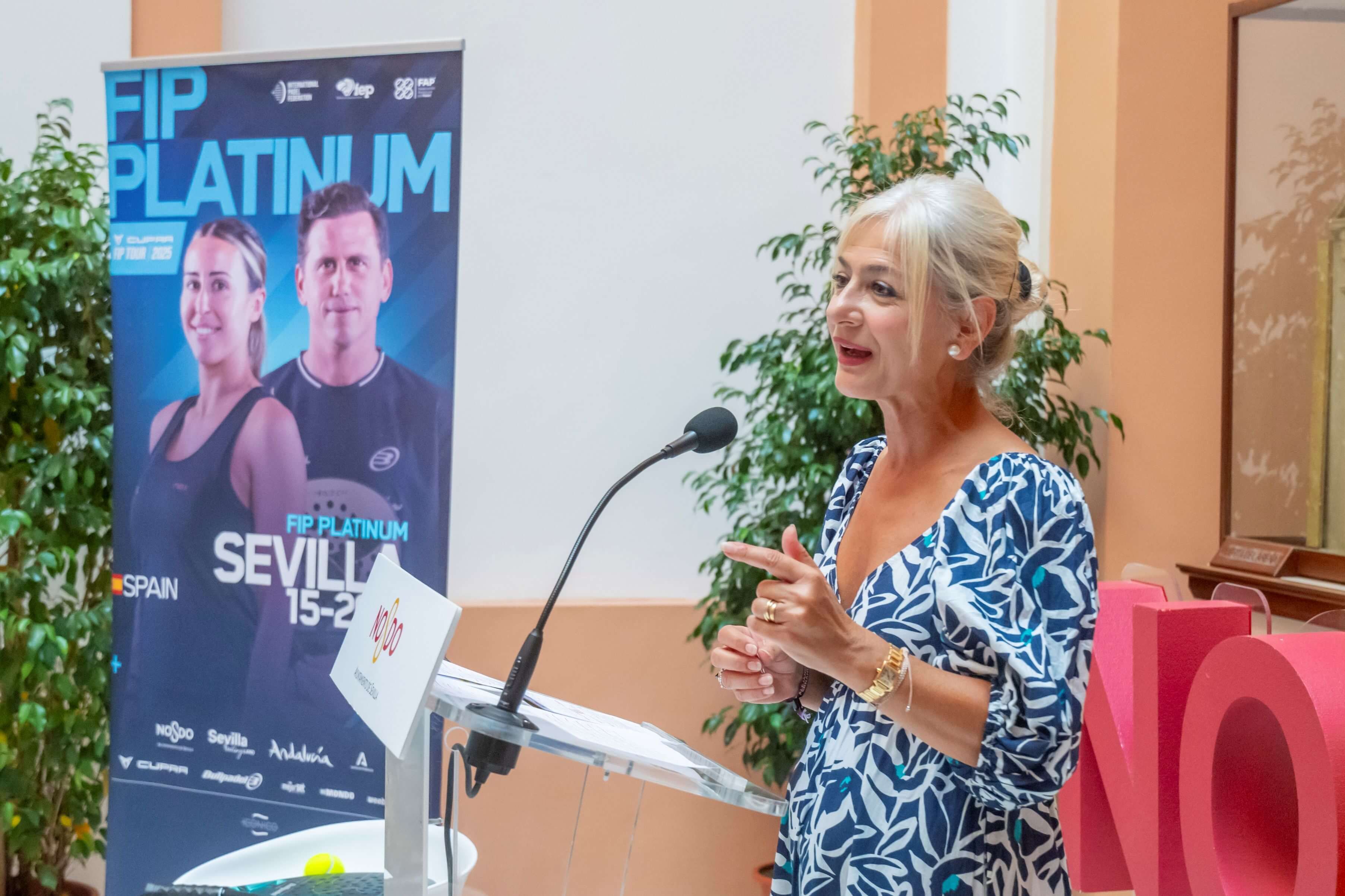 Patricia del Pozo, durante el acto.