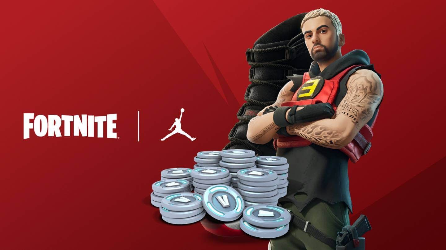 El reembolso de paVos de Fortnite con la skin de Rapero Renovado (Eminem) y las Air Jordan