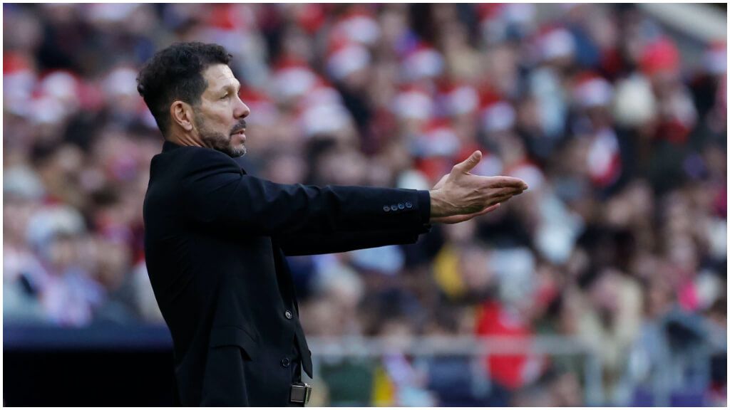  El Cholo Simeone durante el Atlético de Madrid-Getafe. (Fuente: EFE)