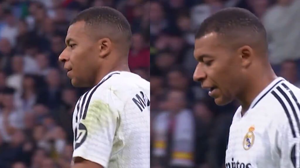  El gesto de Mbappé a Jude Bellingham en el penalti pitado a Rüdiger (DAZN)