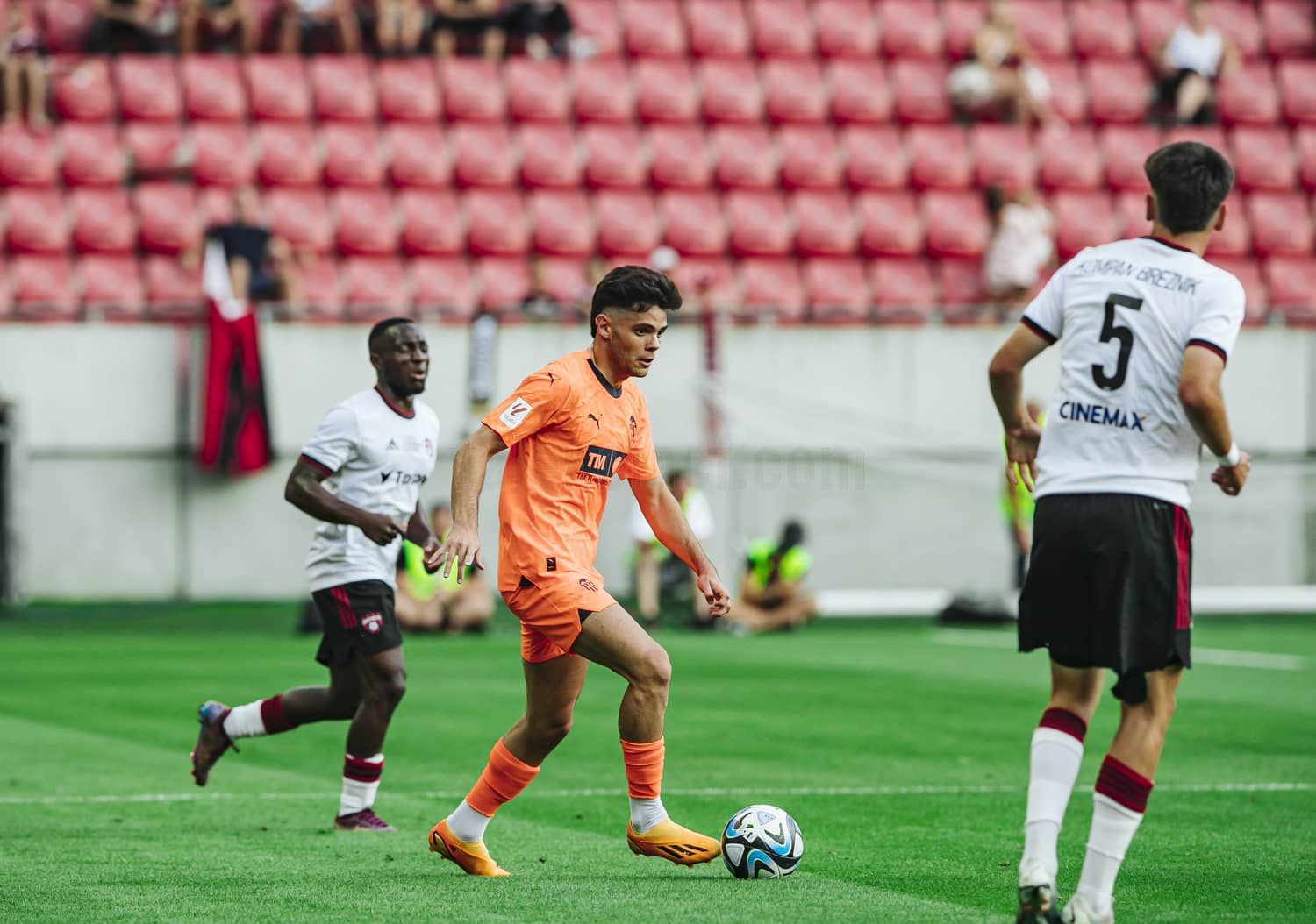 Fran Pérez, ante el Spartak Trnava.