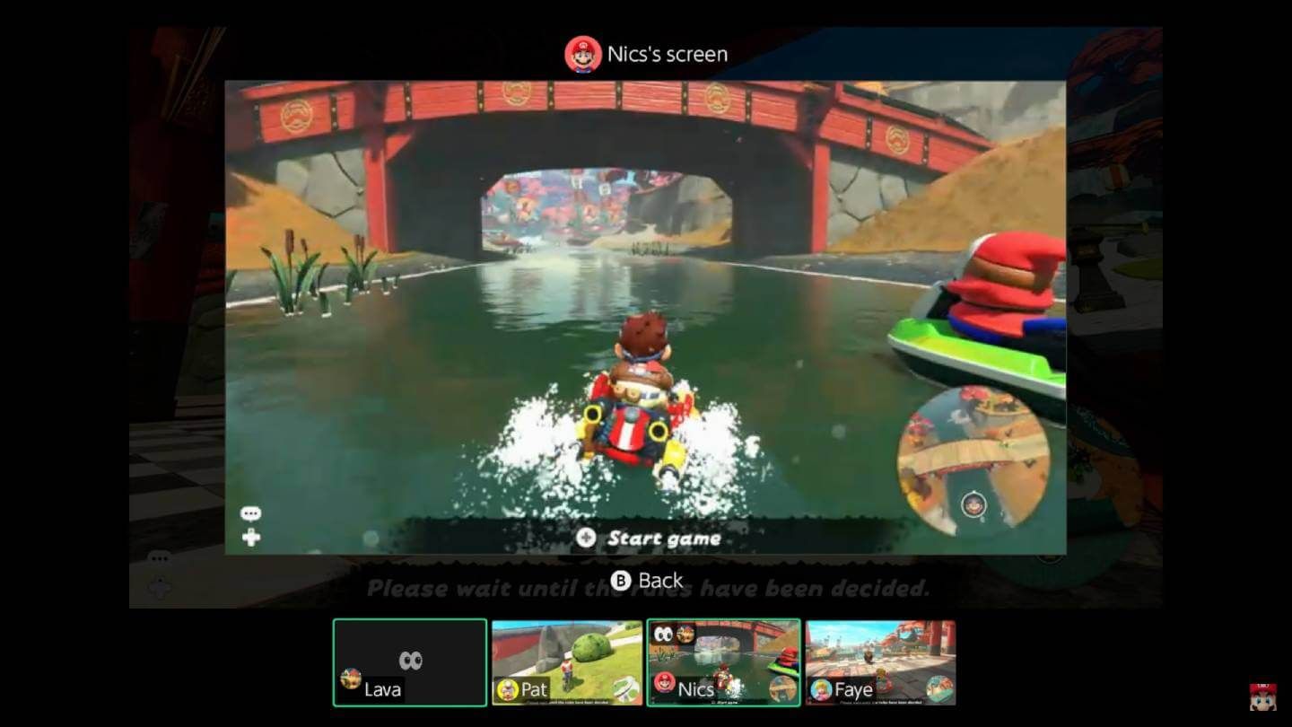  El GameChat de Nintendo Switch 2 a pantalla completa