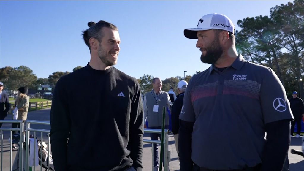  Gareth Bale deja alucinado a Jon Rahm con su nivel de golf.