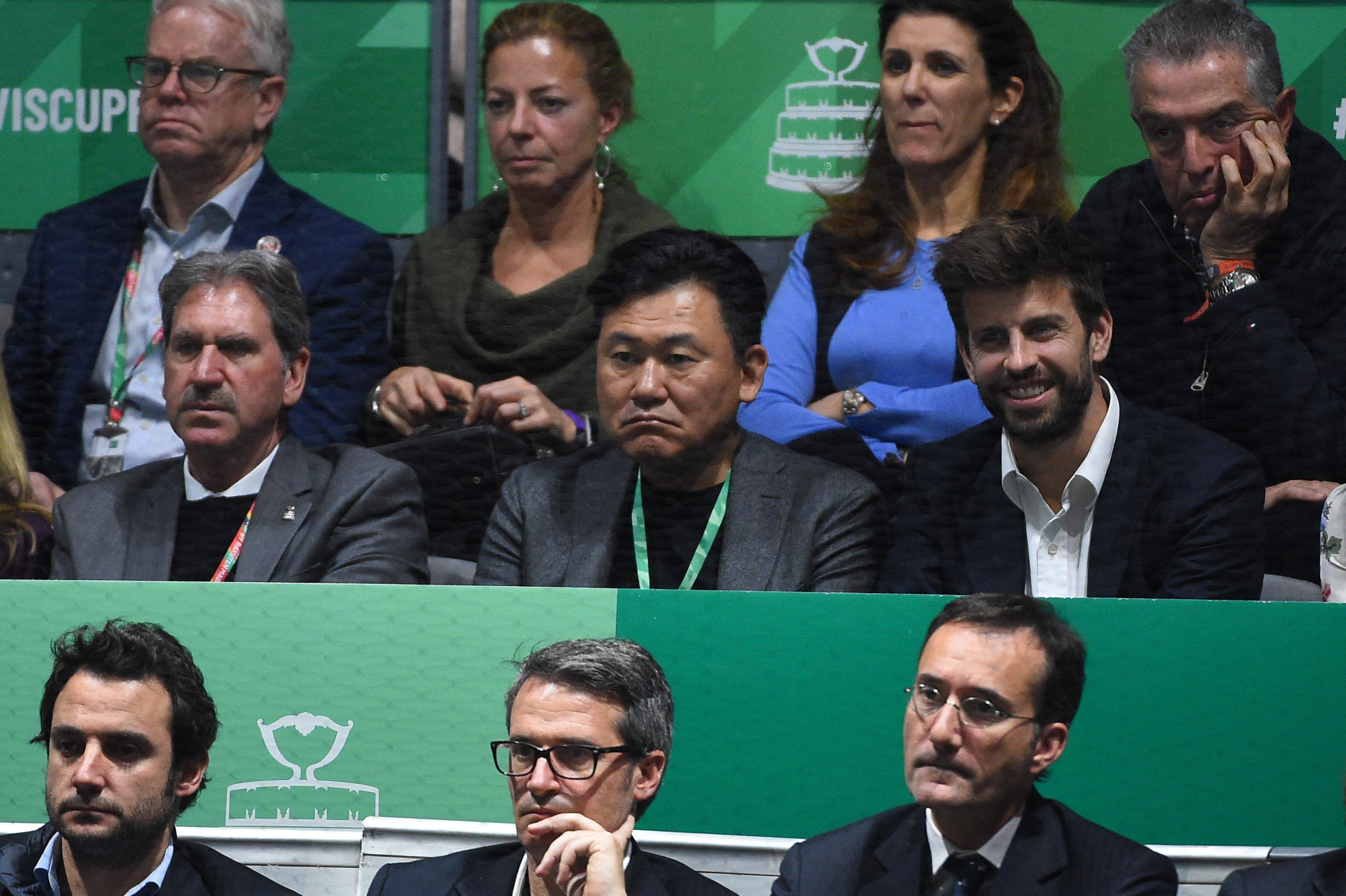  Gerard Piqué durante una edición de la Copa Davis