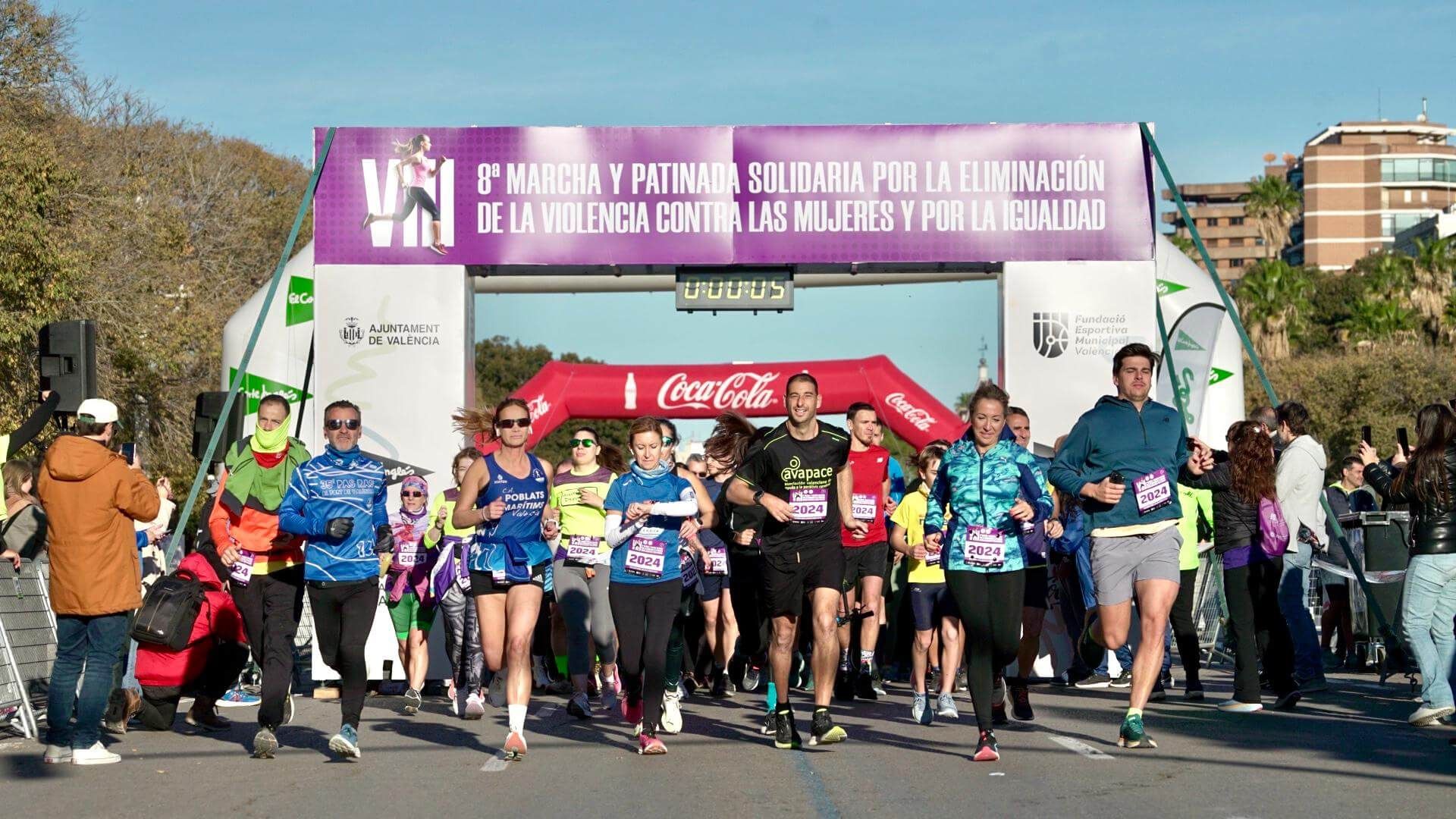 Gran éxito de la VIII Marcha y Patinada por la Eliminación de la Violencia