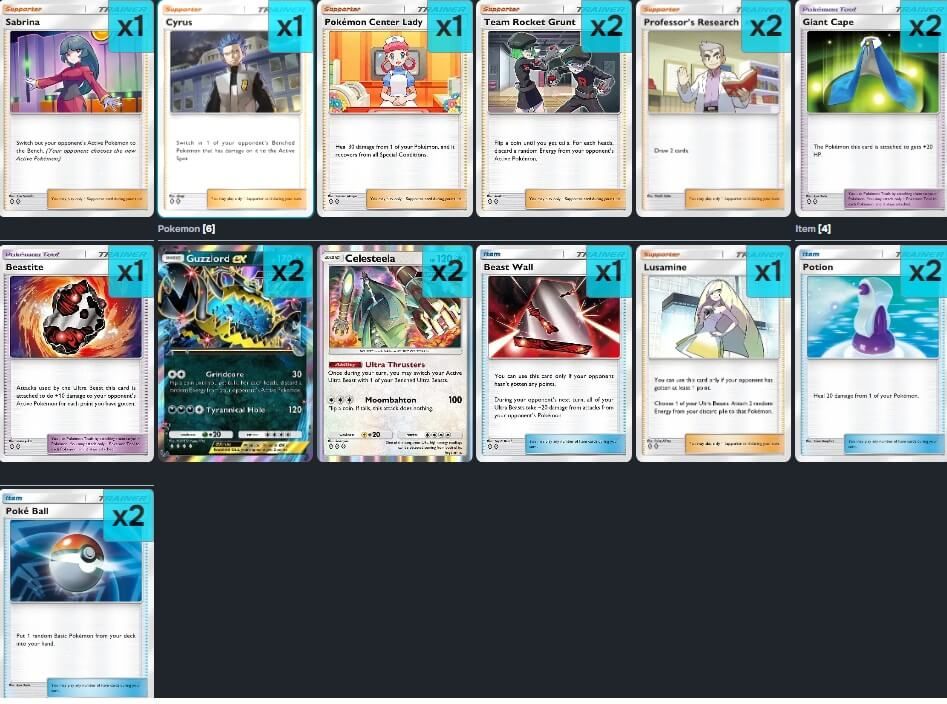  Guzzlord domina uno de los nevos arquetipos de los Ultraentes en Pokémon Pocket.