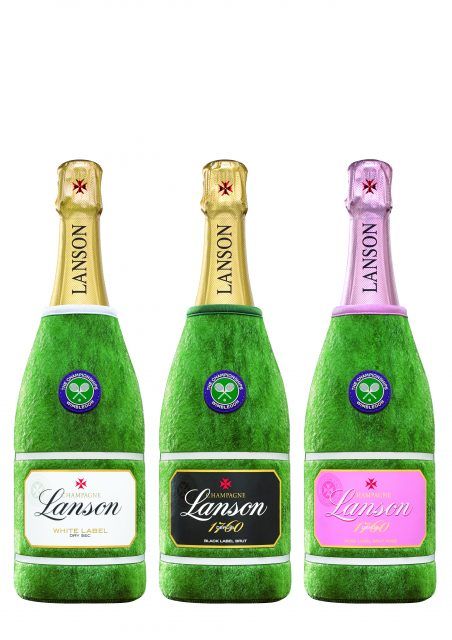 Wimbledon tiene sus propias botellas de champán.