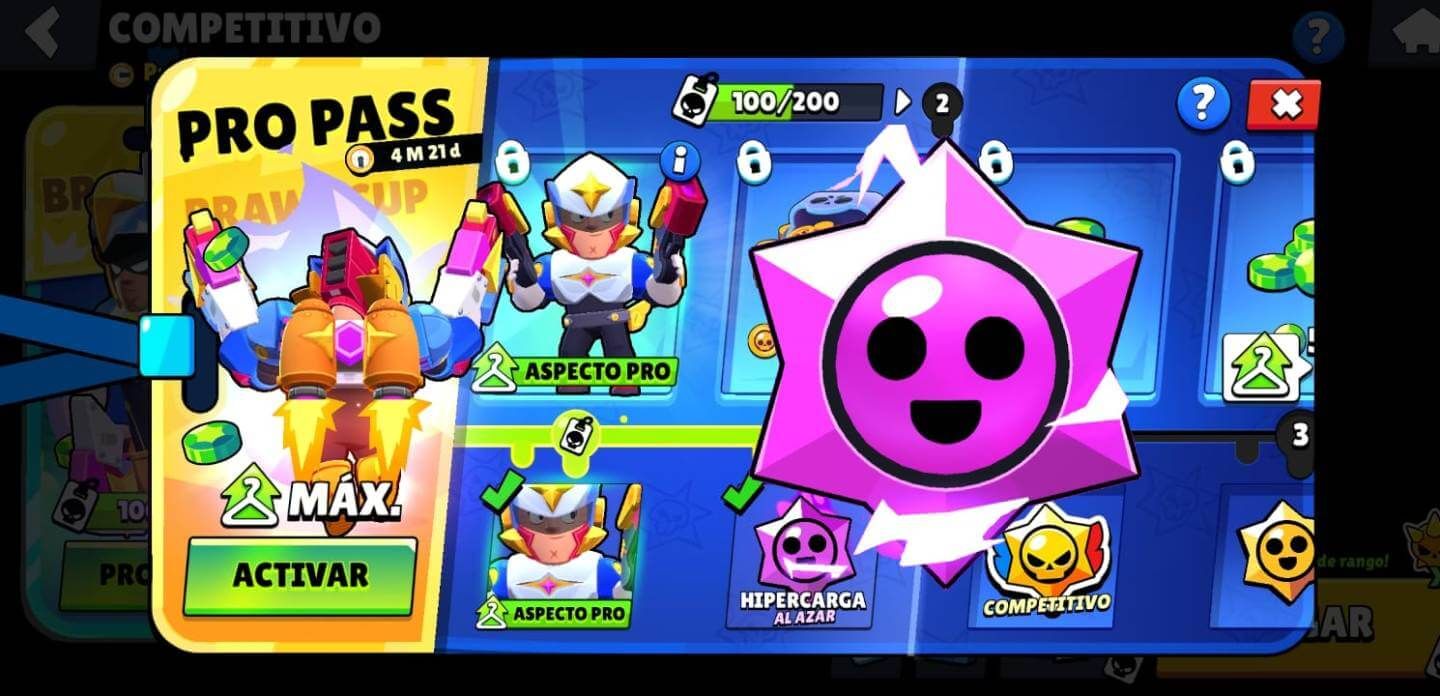  La Hipercarga gratis, una de las mejores recompensas del Pro Pass de Brawl Stars