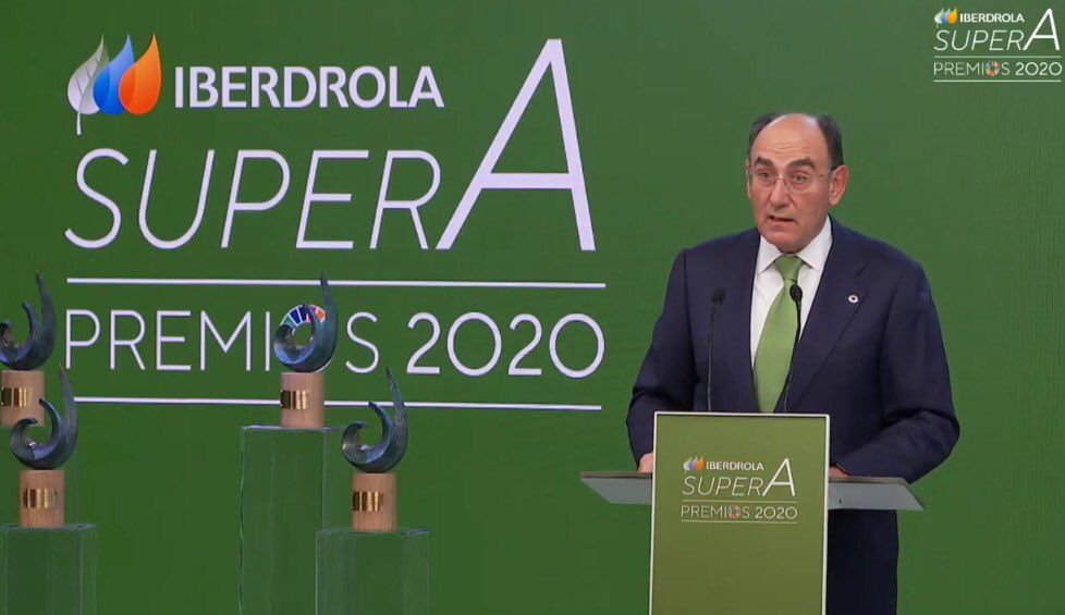 Ignacio Galán, en la entrega de los I Premios SuperA de Iberdrola.