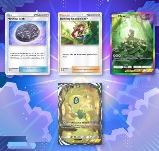  Con cuatro cartas más aparece un logo de perfil exclusivo de Celebi.