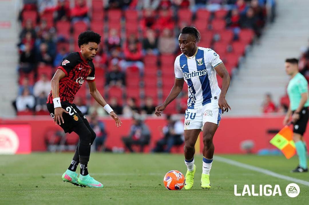 Johan Mojica, durante el Mallorca-Leganés.