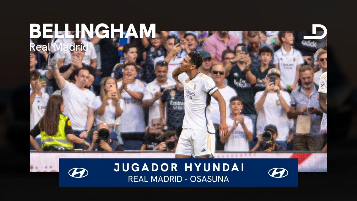  Jude Bellingham, Jugador Hyundai del Real Madrid-Osasuna.