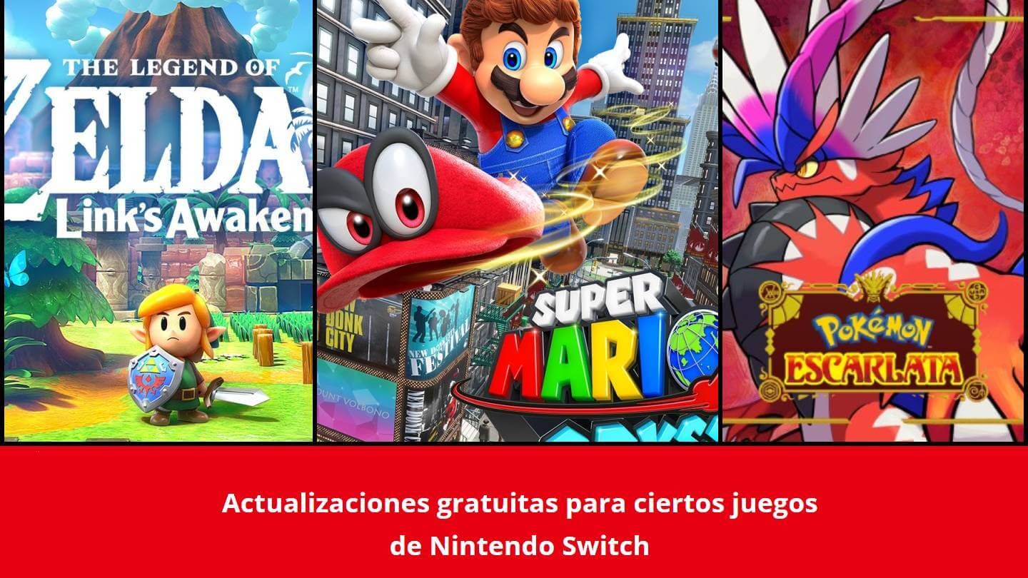 Los juegos con actualizaciones gratuitas para Nintendo Switch 2
