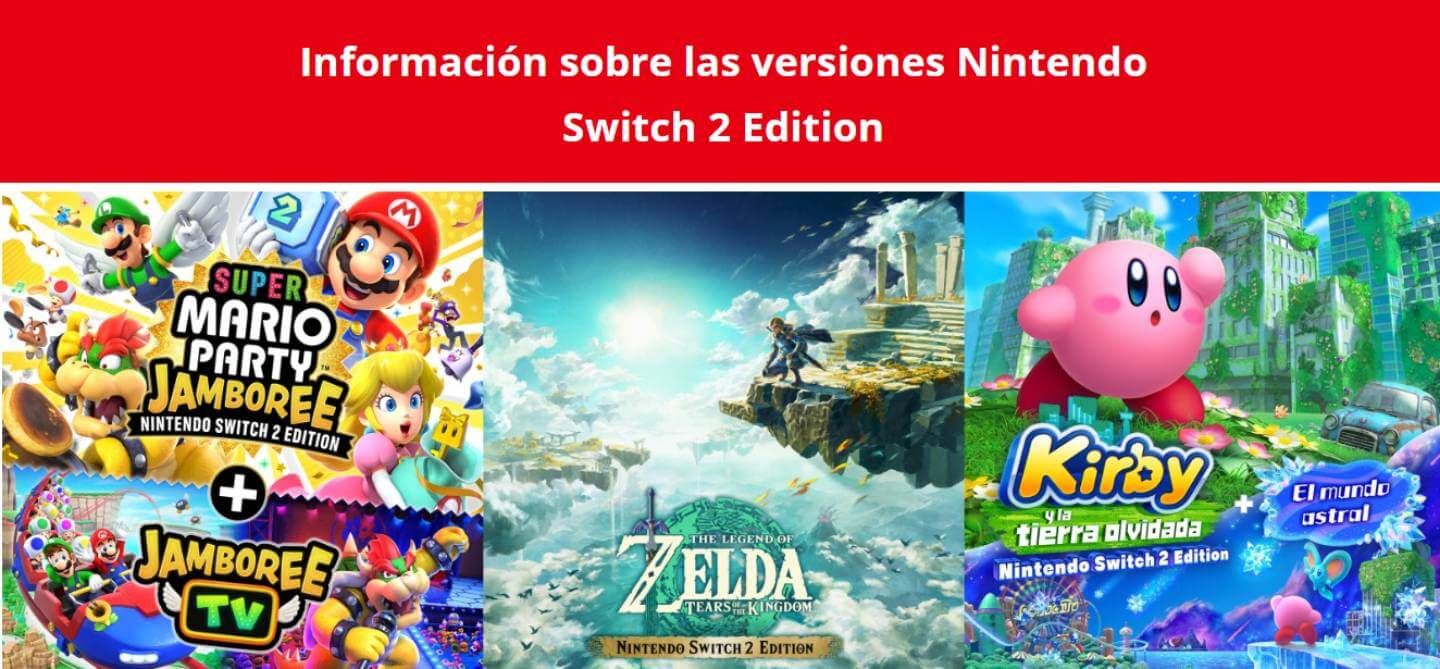  Algunas juegos mejorados con la versión Nintendo Switch 2 Edition