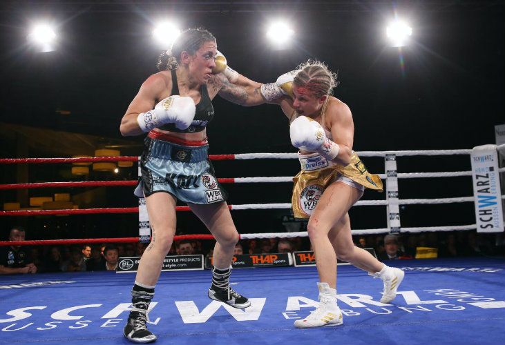 Katy Díaz, en el combate mundial.