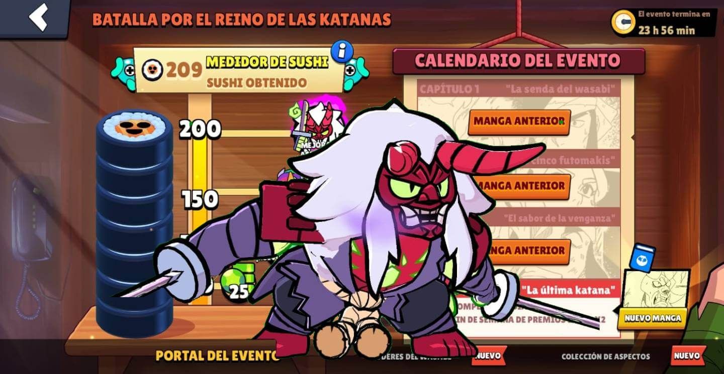  Kenji Oni, el final del evento sushi en Brawl Stars