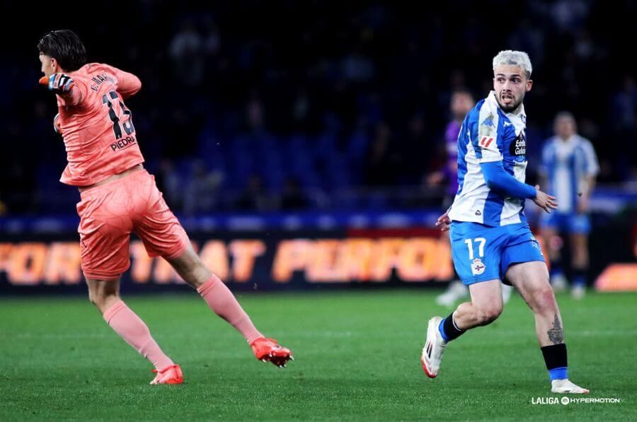 Lance del Dépor-Córdoba en Riazor.