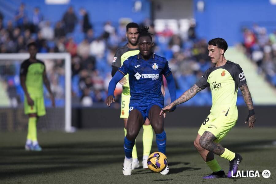 Lance del Getafe - Mallorca en el Coliseum.