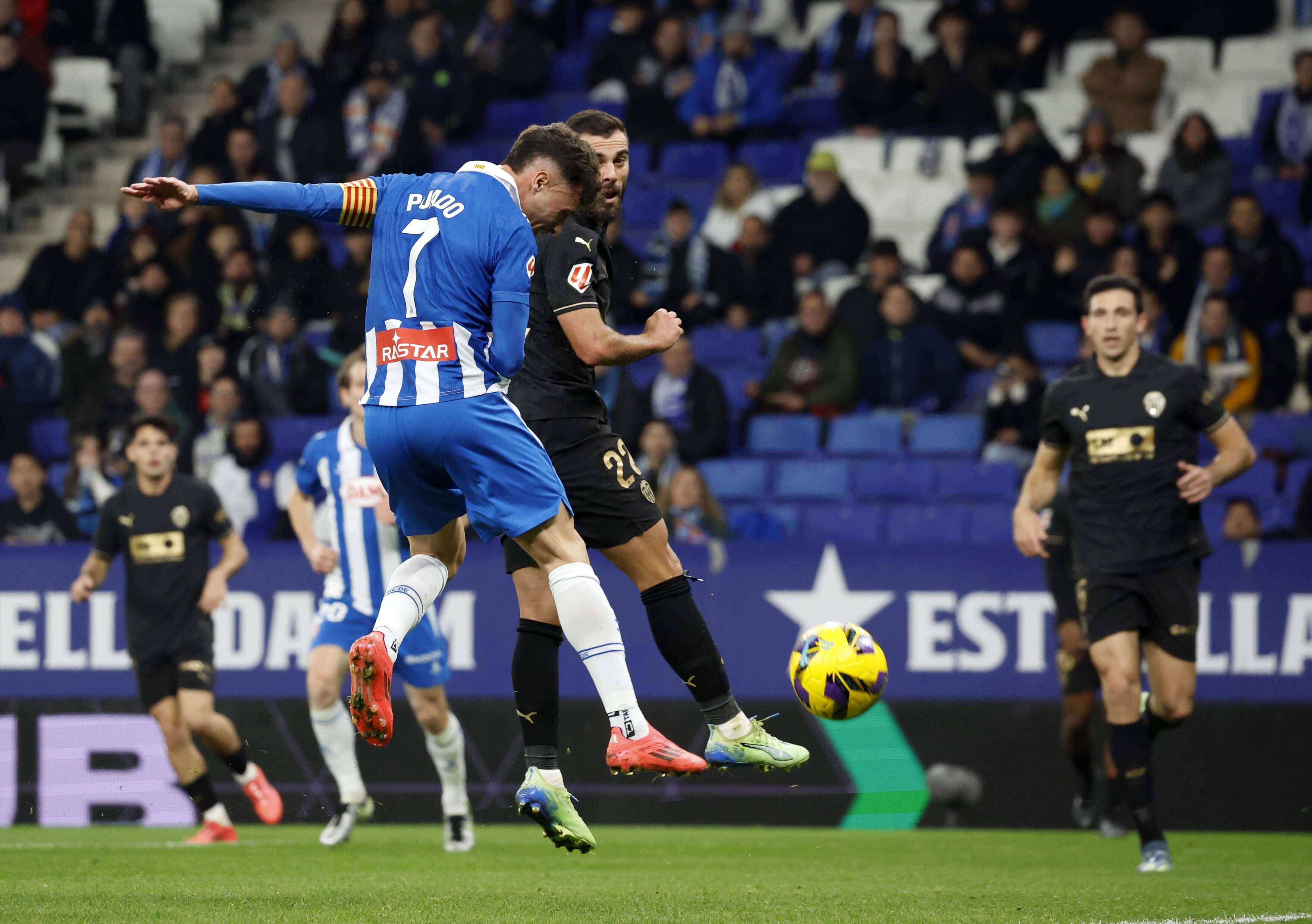 Luis Rioja, ante el RCD Espanyol.