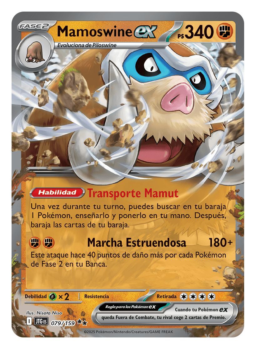 Mamoswine EX es una de las grandes promesas de la expansión.