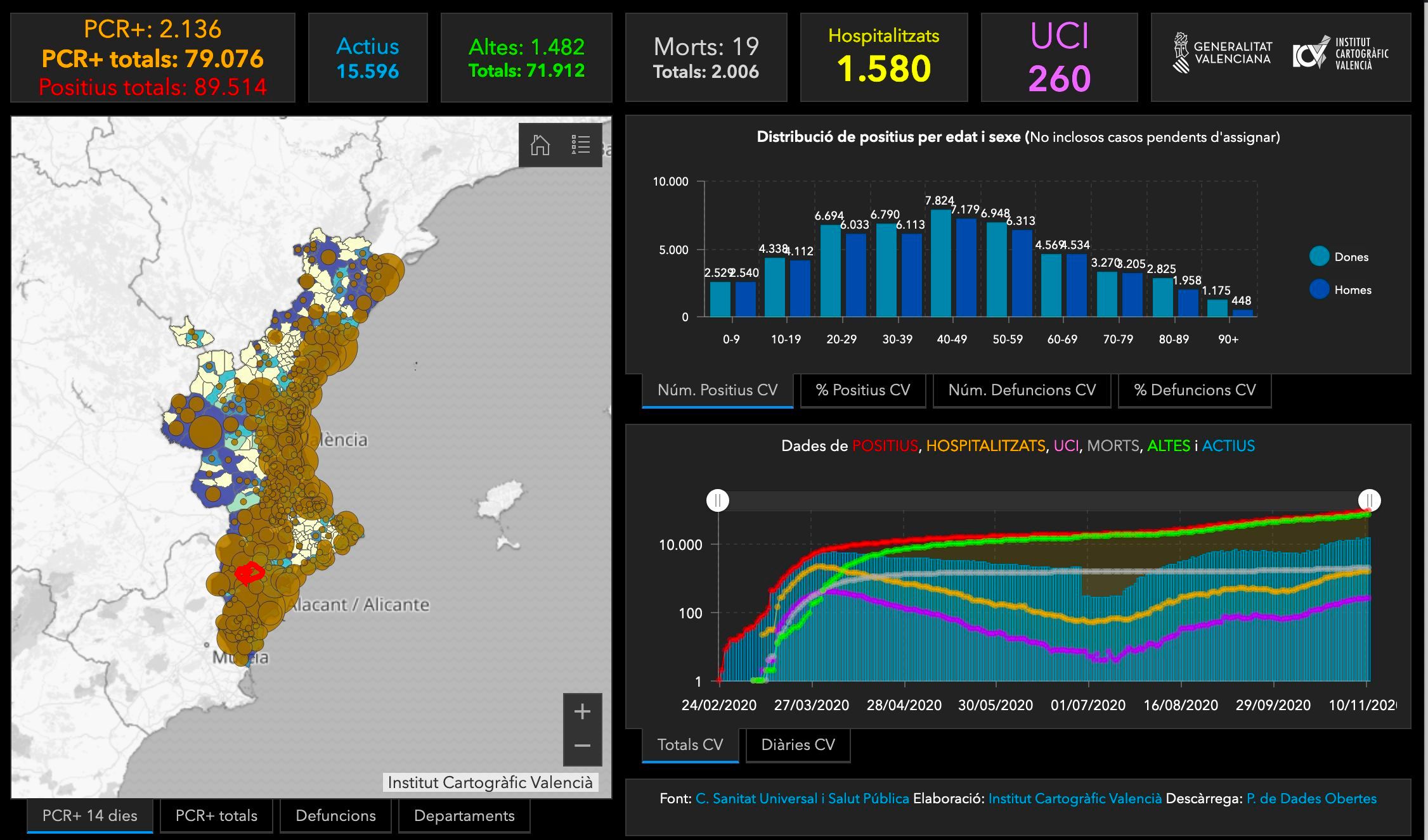  Mapa coronavirus hoy