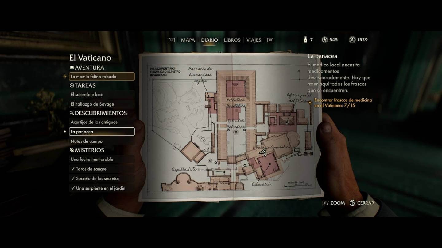  El mapa y desglose de misiones en Indiana Jones y el Gran Círculo