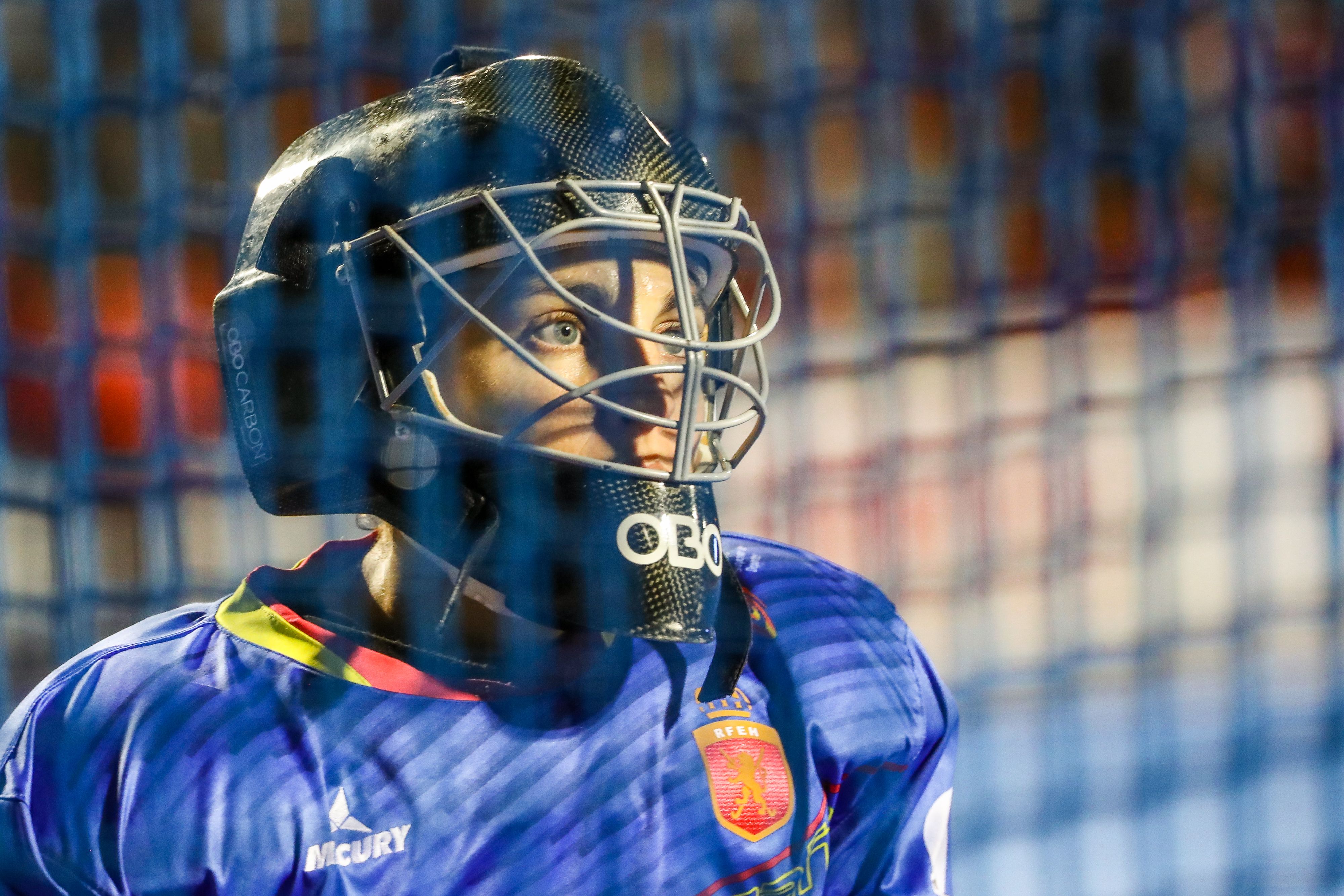  Mari Ángeles Ruiz, en un partido con la selección española.