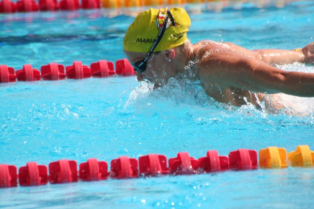  María Peláez, en una competición.