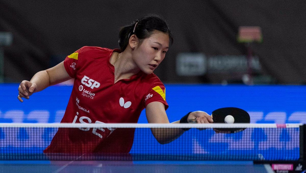  María Xiao, en un campeonato con España.
