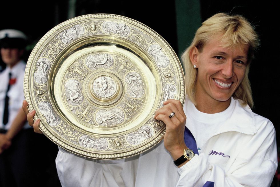  Martina Navratilova, tenista campeona de 18 Grand Slam.