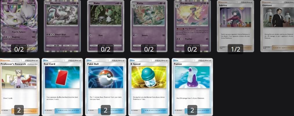  El mazo más potente de Pokémon Pocket con tres versiones de Mewtwo.