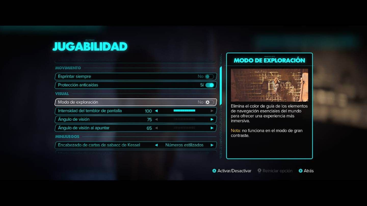 La 'pintura amarilla' de Star Wars Outlaws recibe el nombre de Modo Exploración