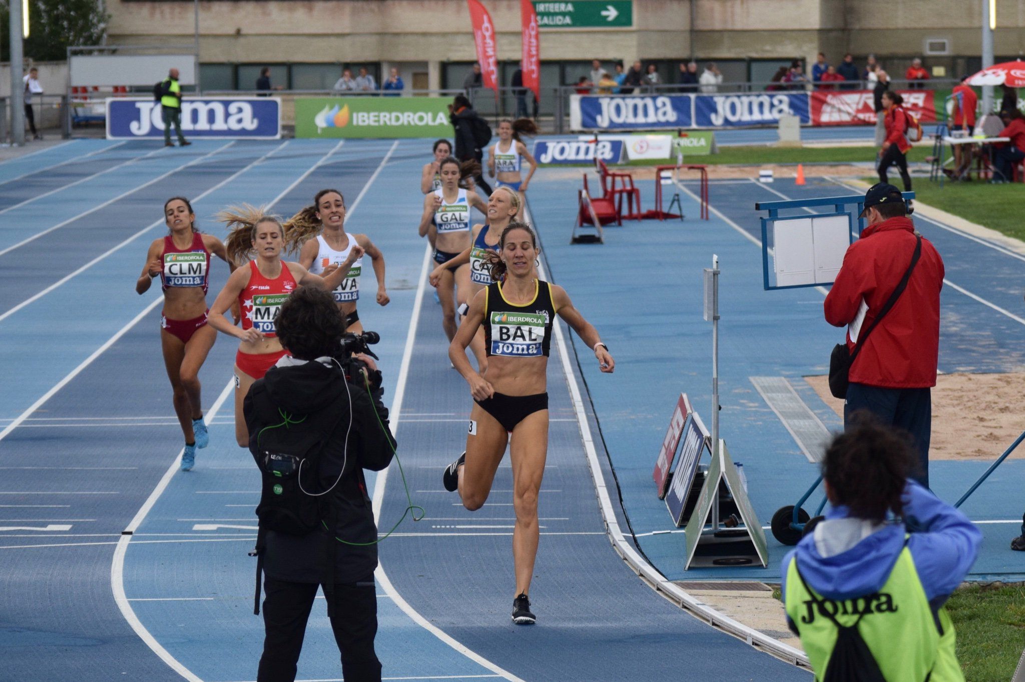  Natalia Romero finalizando una carrera.