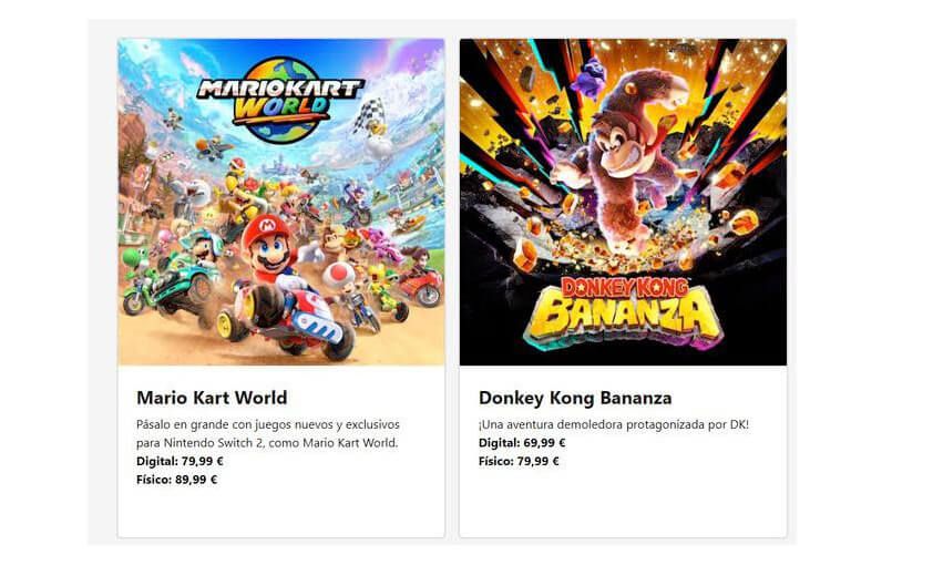 Juegos de Nintendo Switch 2