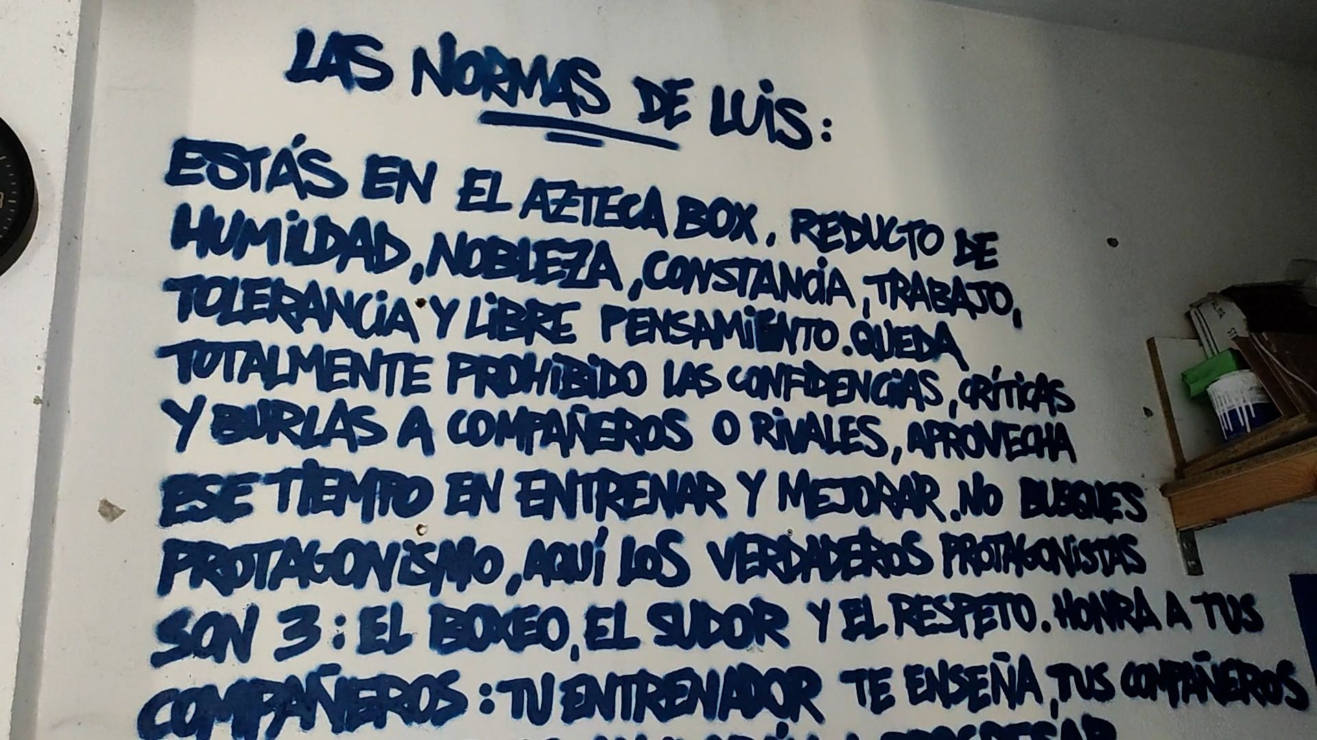  'Las normas de Luis'