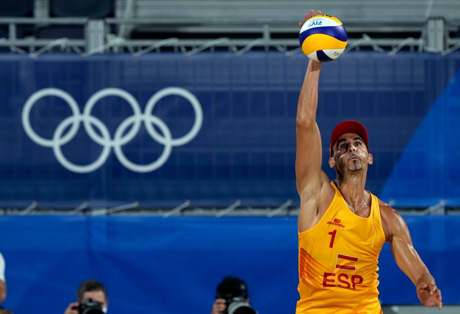  Pablo Herrera, pareja de Adrián Gavira, en acción durante los Juegos.